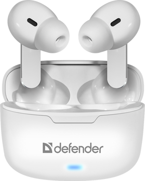Bluetooth-гарнитура Defender Twins 903, цвет белый