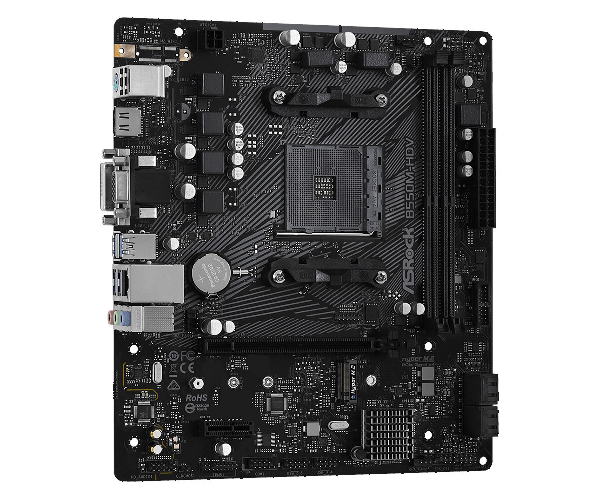 Материнская плата ASRock AM4 AMD B550 B550M-HDV