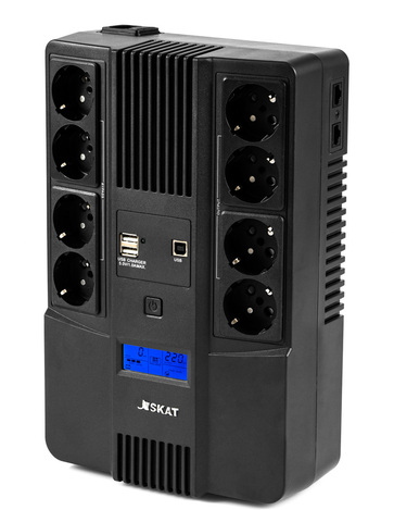 ИБП Бастион SKAT-UPS Line-interactive 800 ВА / 480 Вт (SKAT-UPS 800-AID-IN)