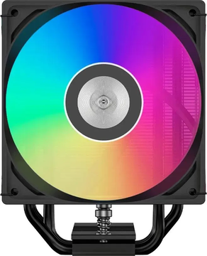 Кулер для процессора/ PCCooler RT500  Digital ARGB BK (240W, 4-pin PWM, LED temp., 152mm, Al/Cu, 5x6mm, ARGB, 1x120mm, 73.32CFM, 34.9dBA, 2200RPM, S: 1851/1700/1200/115X, AM5/AM4, black)