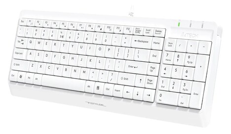 Клавиатура+мышь A4tech Клавиатура + мышь Fstyler F1512 F1512 WHITE, цвет белый
