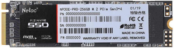 Внутренний твердотельный накопитель Netac PCIe 256GB