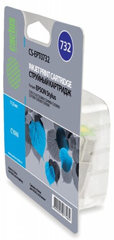 Картридж голубой Cactus CS-EPT0732