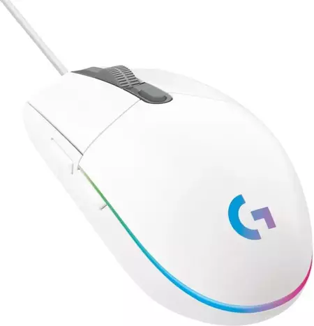 Мышь Logitech G102 Lightsync 910-005809, цвет белый