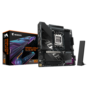 Материнская плата Gigabyte AM5 AMD B850 B850M AORUS ELITE WIFI6E ICE