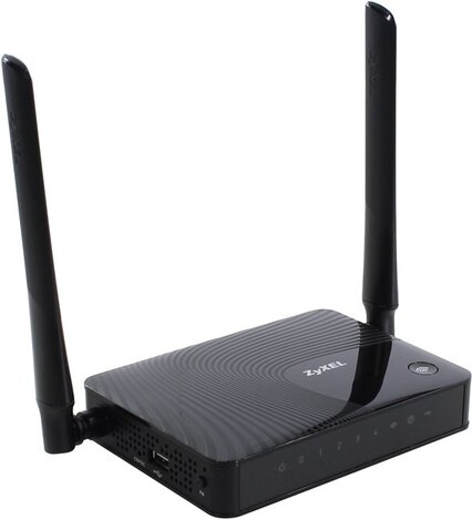 Wi-Fi роутер Интернет центр Zyxel Keenetic Omni II Интернет-центр для выделенной линии Ethernet, с точкой доступа Wi-Fi 802.11n 300 Мбит/с, коммутатором Ethernet и