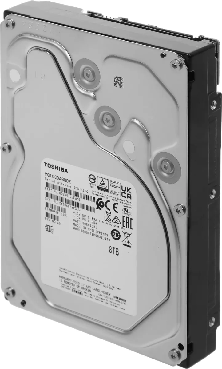 Жесткий диск  TOSHIBA Enterprise Capacity 3.5  8 Тб 7.2K SAS 12Gb/s