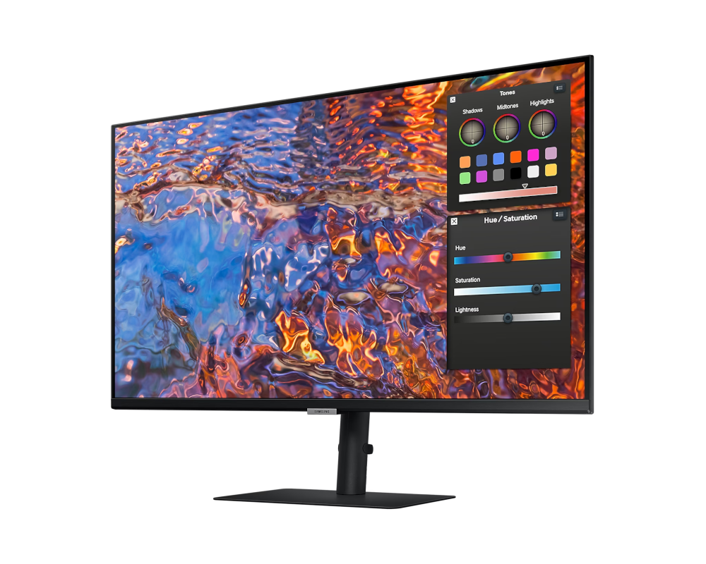 Samsung 32" ViewFinity S8 S80PB S32B800PXI (IPS 21:9 3840x2160x60Hz 5ms 350cd 1000:1 178/178 1,07 bill; DP; HDMI; USB-C (90W); USB3.0x3 RJ45 HAS Tilt Swiv VESA Black