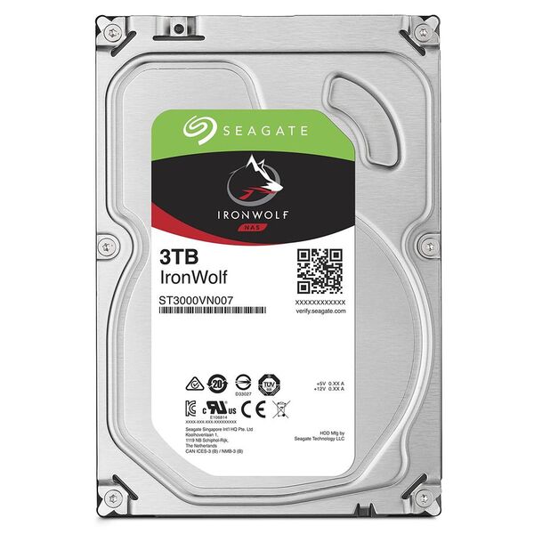 

Жесткий диск SEAGATE Ironwolf 3.5 3TB 5.9K SATA3