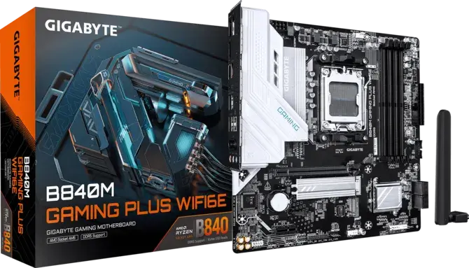 Материнская плата Gigabyte AM5 AMD B840 B840M GAMING PLUS WIFI6E
