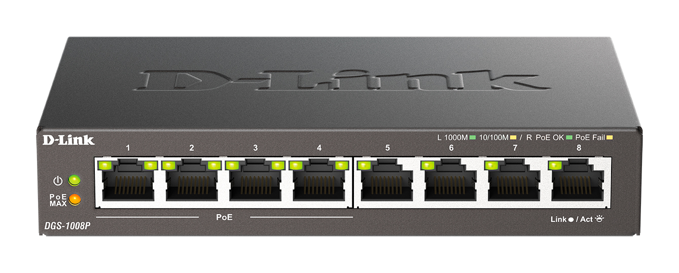 Коммутатор D-LINK DGS-1008P