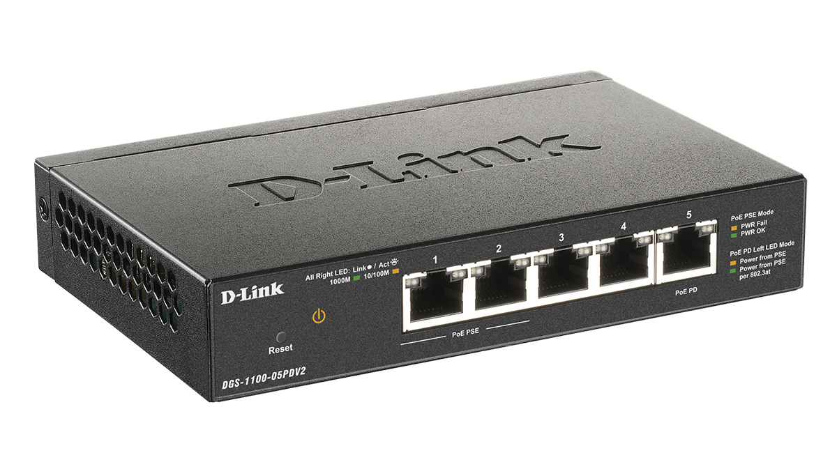 Коммутатор D-LINK DGS-1100-05PD