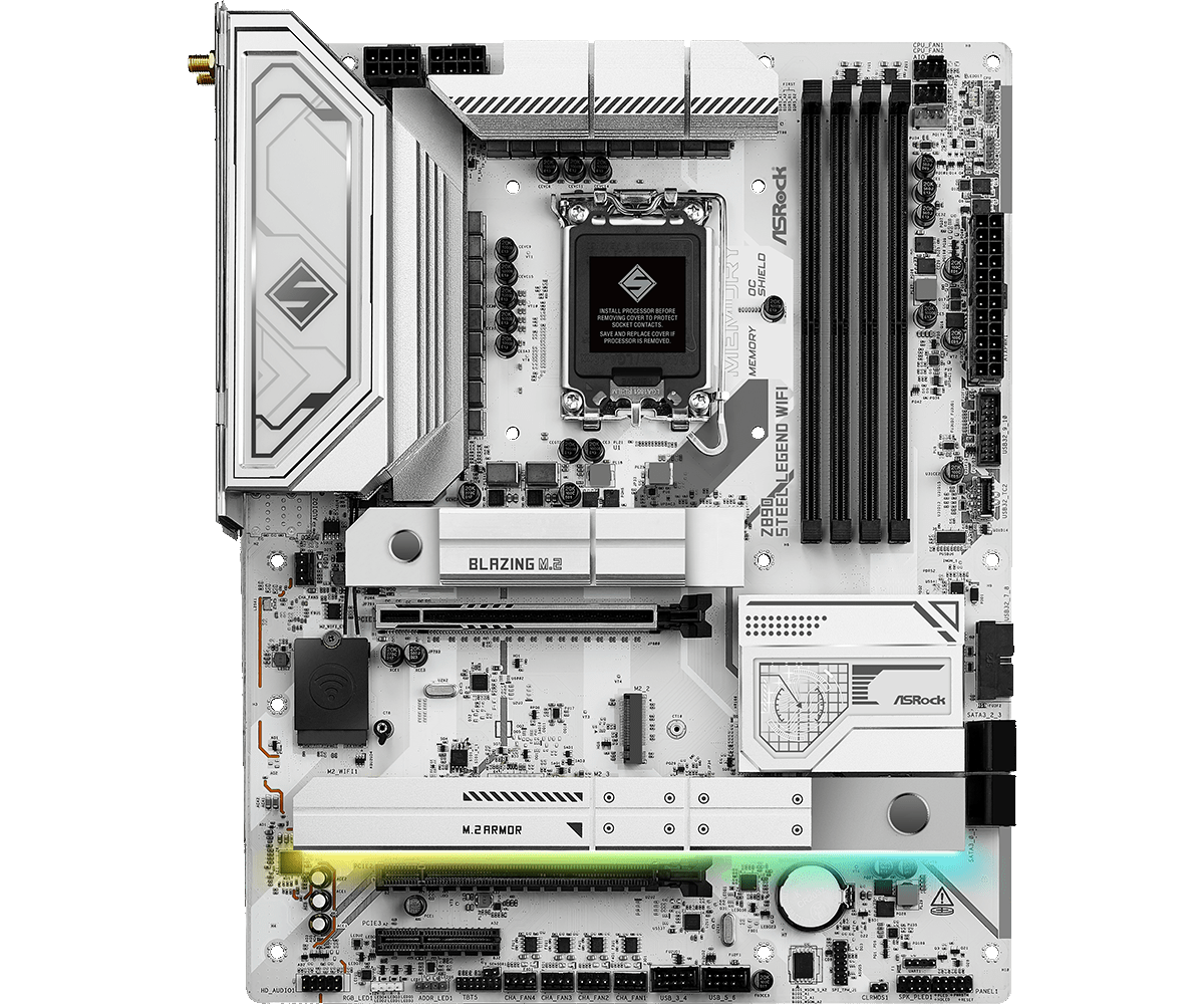 Материнская плата ASRock LGA 1851 Intel Z890 Z890 Steel Legend WiFi