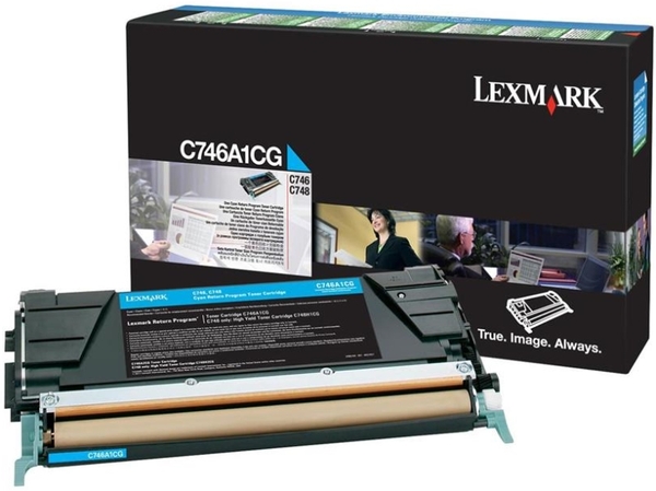 

Тонер-картридж голубой Lexmark C746A1CG