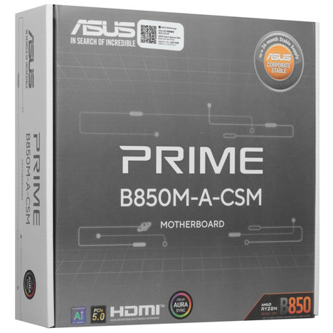 Материнская плата ASUS AMD B850 PRIME B850M-A-CSM