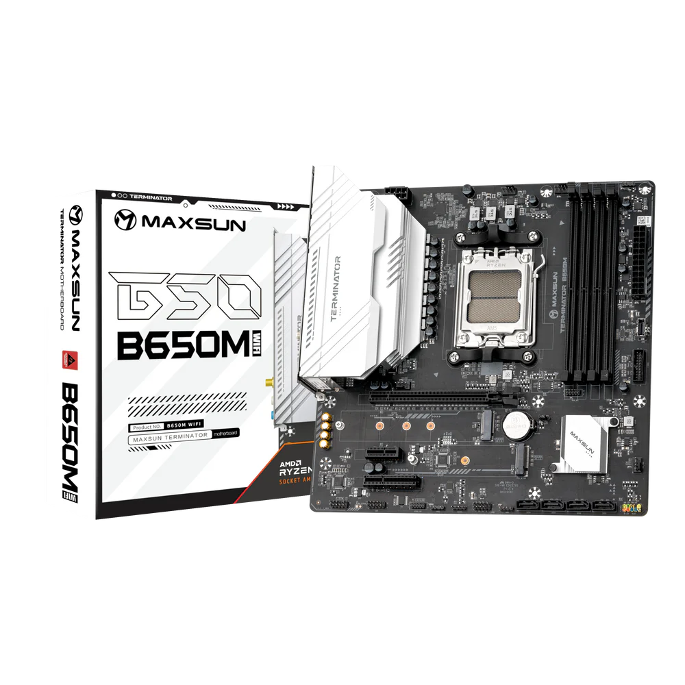 Материнская плата Maxsun AM5 AMD B650 Terminator B650M WIFI6