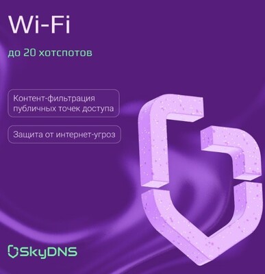 SkyDNS.Wi-Fi (лицензия, за 1 точку), 3 года