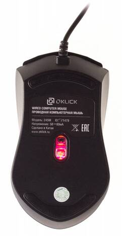 Мышь Oklick Мышь 245M 471479, цвет черный