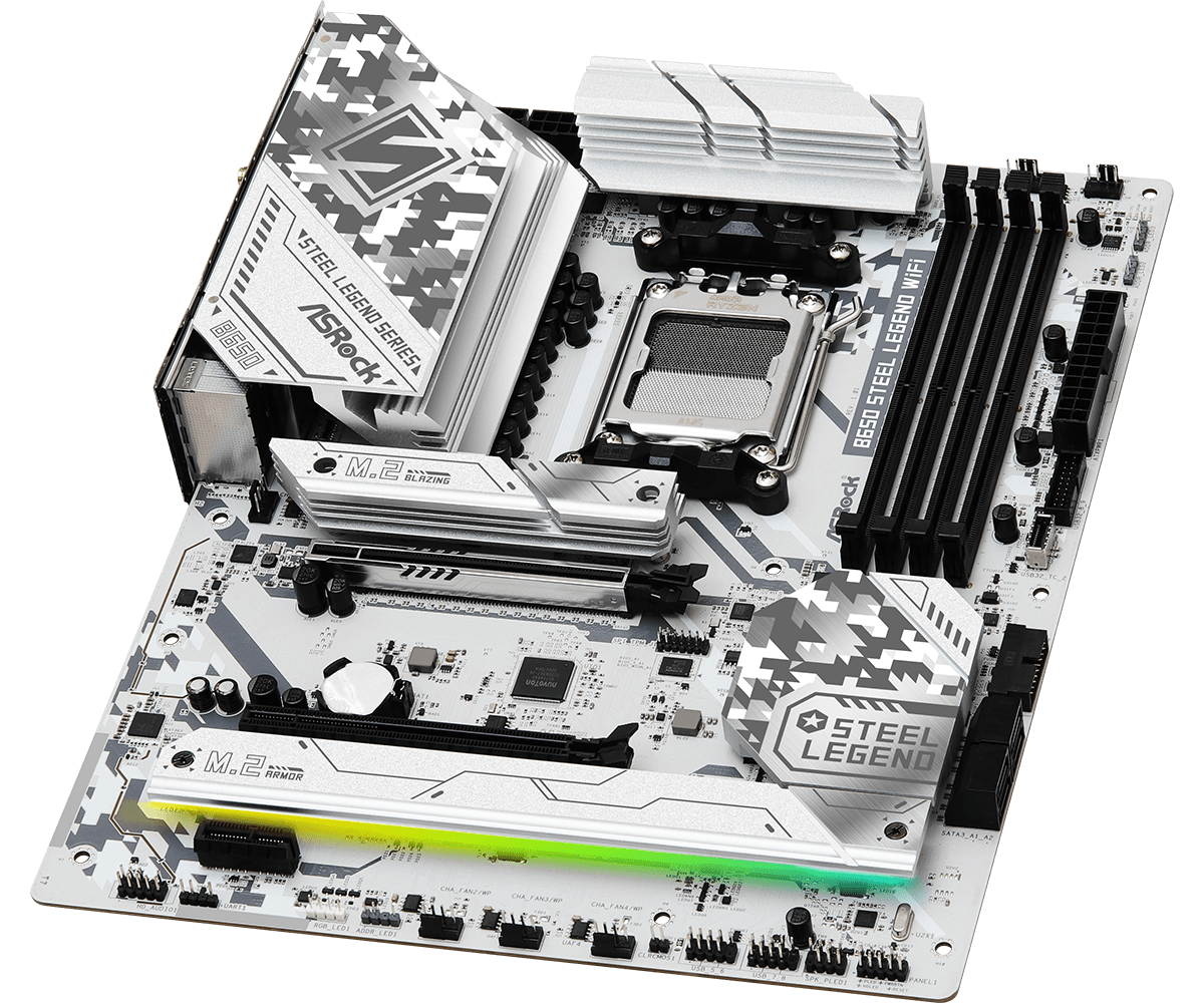 Материнская плата ASRock AM5 AMD B650 B650 STEEL LEGEND WIFI
