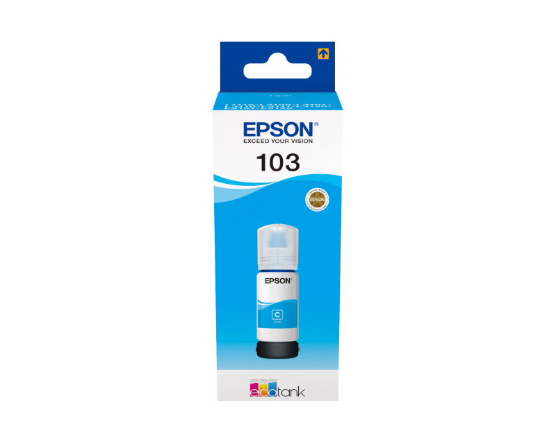 Картридж голубой Epson 103, C13T00S24A