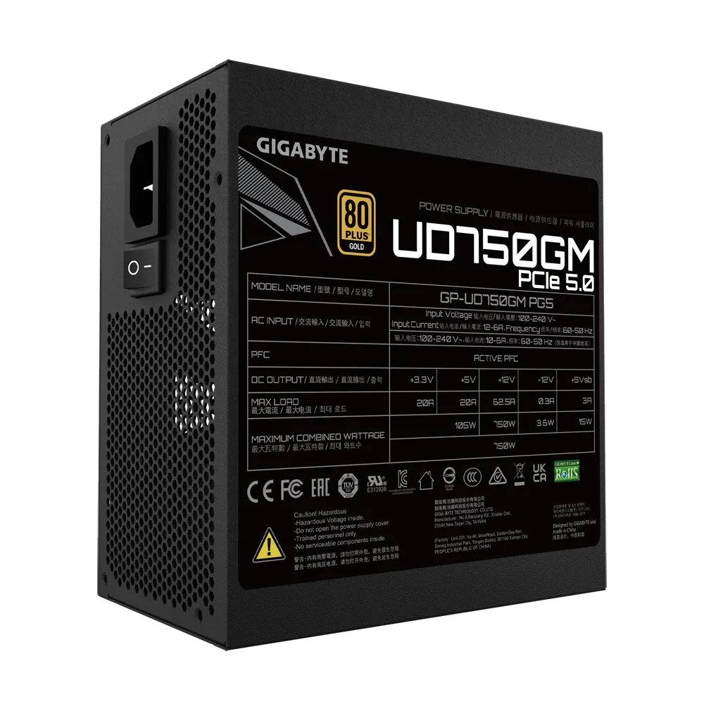 Блок питания Gigabyte UD750GM PG5