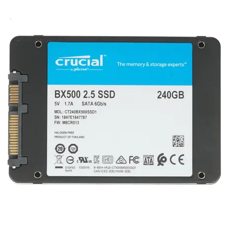 Внутренний твердотельный накопитель Crucial BX500 240Gb