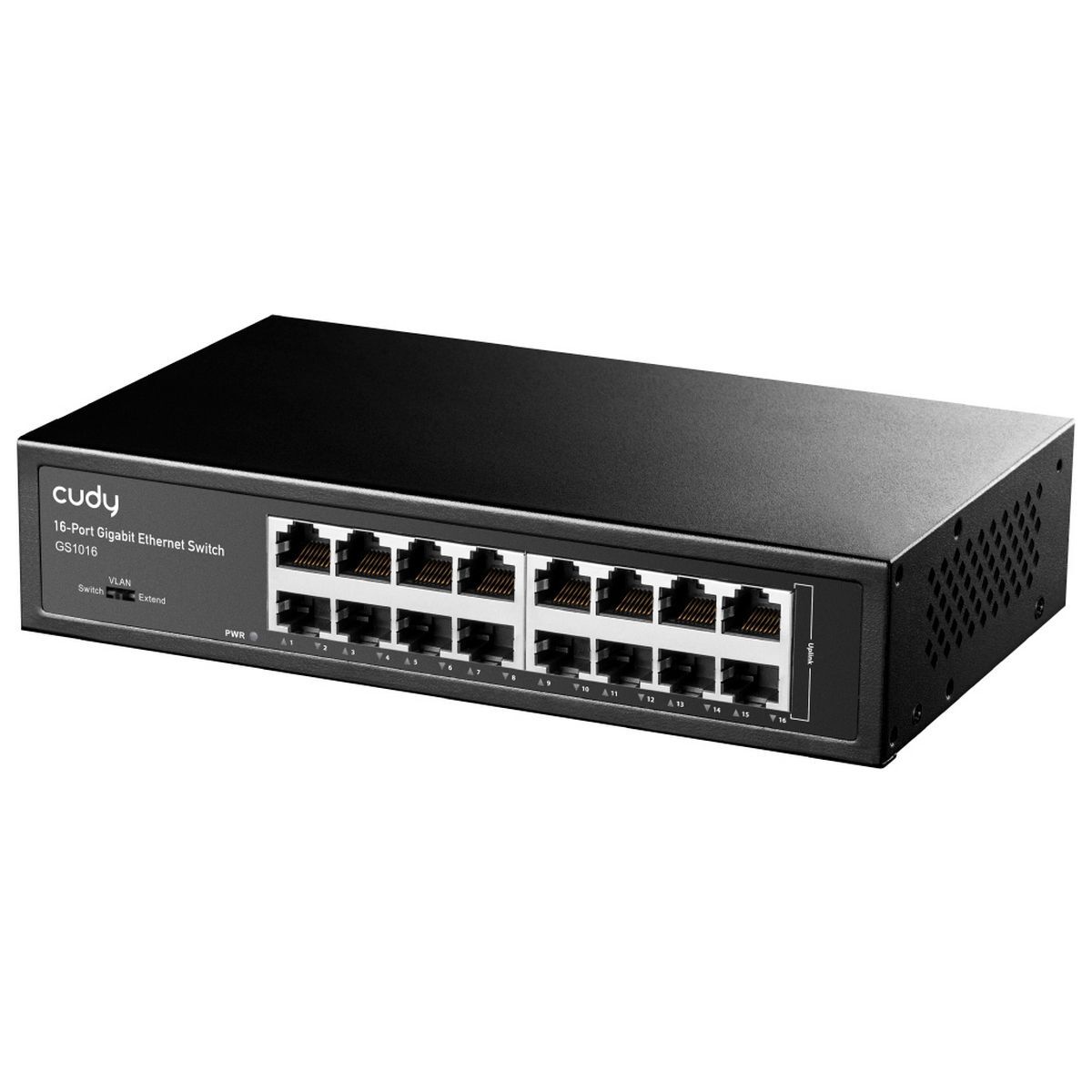 Коммутатор CUDY 16-Port Gigabit Metal Switch 16-Port Gigabit Switch, 16 Gigabit RJ45 Ports, IGMP Snooping, Loop Detection/Prevention, 802.1p/DSCP QoS, Switch/VLAN/Extend working mode DIP switch, Rack-mountable Steel Case, Power Saving, Plug & Play, Rack-Mount kits included