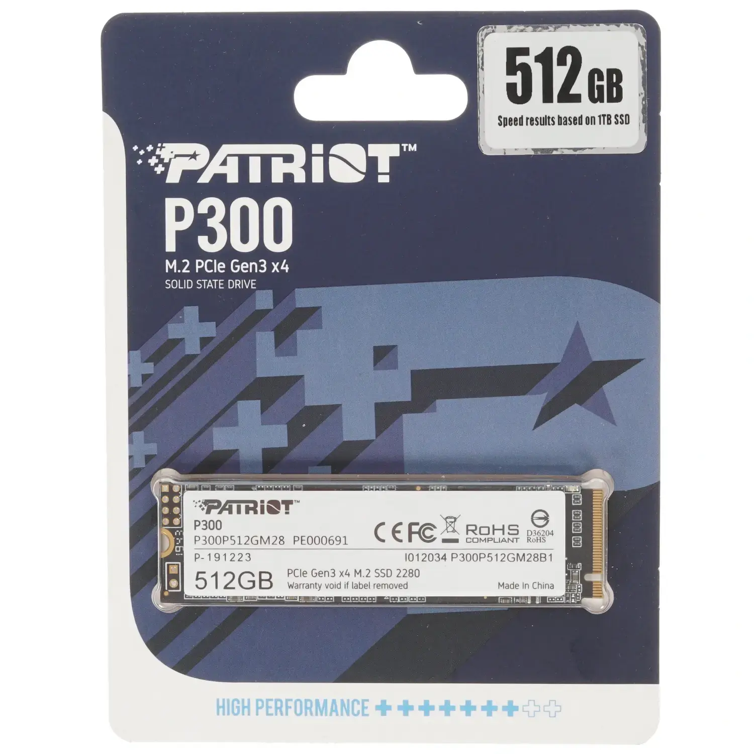 Внутренний твердотельный накопитель Patriot P300 512GB
