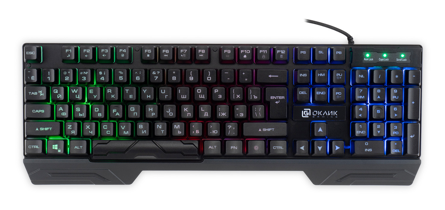 Клавиатура Oklick USB 709G 1788144, цвет черный