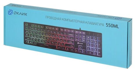 Клавиатура Oklick KeyBoard 550ML 1061617, цвет черный