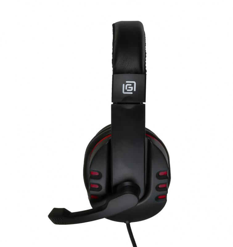 Наушники Oklick HS-L380G ABADDON, цвет красный/черный