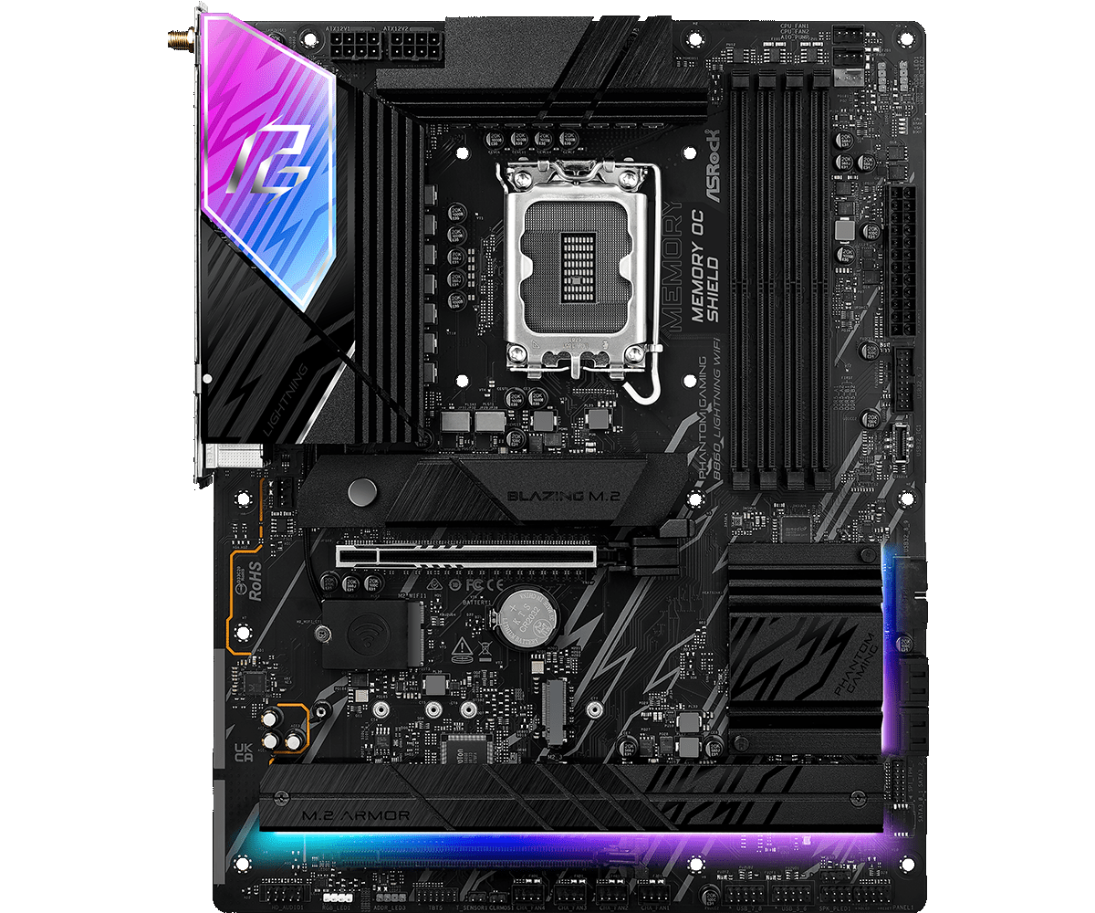 Материнская плата ASRock LGA 1851 Intel B860 B860 LIGHTNING WIFI