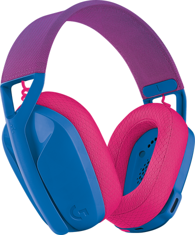 Bluetooth-гарнитура Logitech G435, цвет голубой/розовый