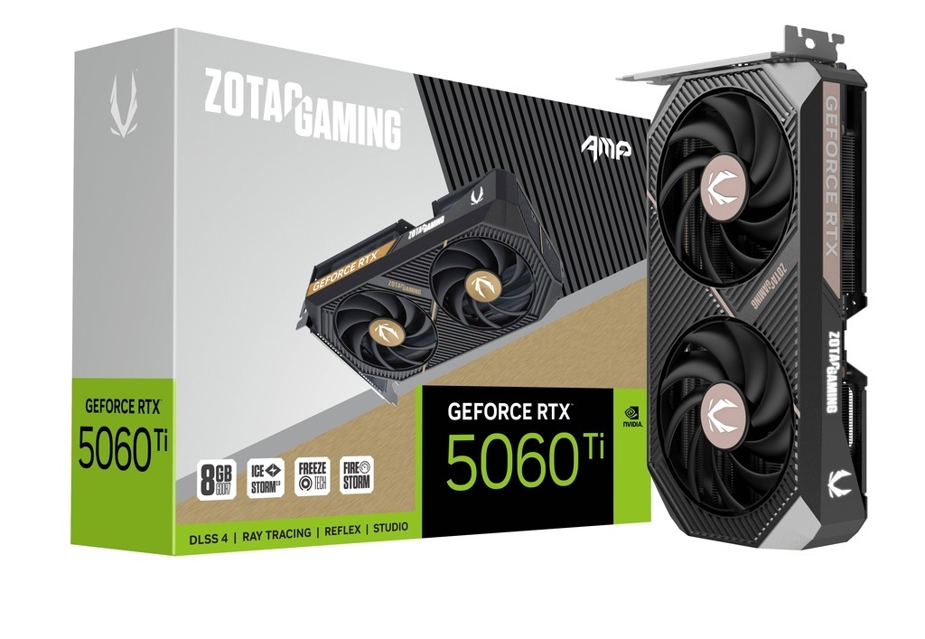 Видеокарта Zotac GeForce RTX 5060 Ti 8 ΓБ Retail