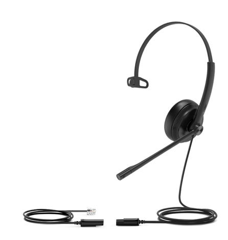 Гарнитура с 1 наушником Yealink YHS34, цвет черный