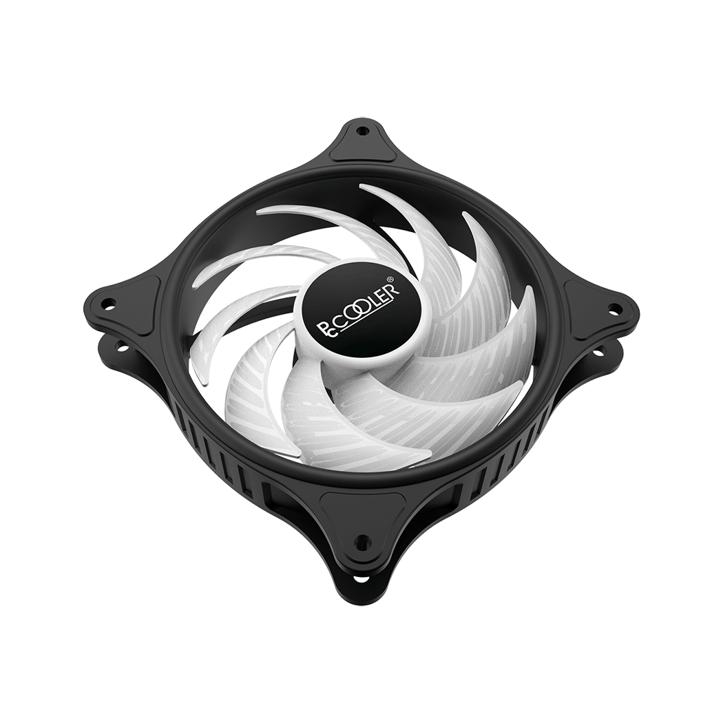 Кулер для корпуса/ Case Cooler PCCooler FX 120 ARGB BK (120x120x25mm, 4-pin PWM, ARGB, 52.79CFM, 33.2dBA, 2000RPM, Black)
