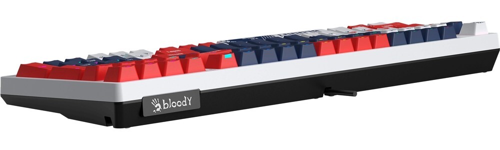 Клавиатура A4tech Bloody S98 Sports BLMS Plus S98 SPORTS NAVY BLMS RED PLUS, цвет белый