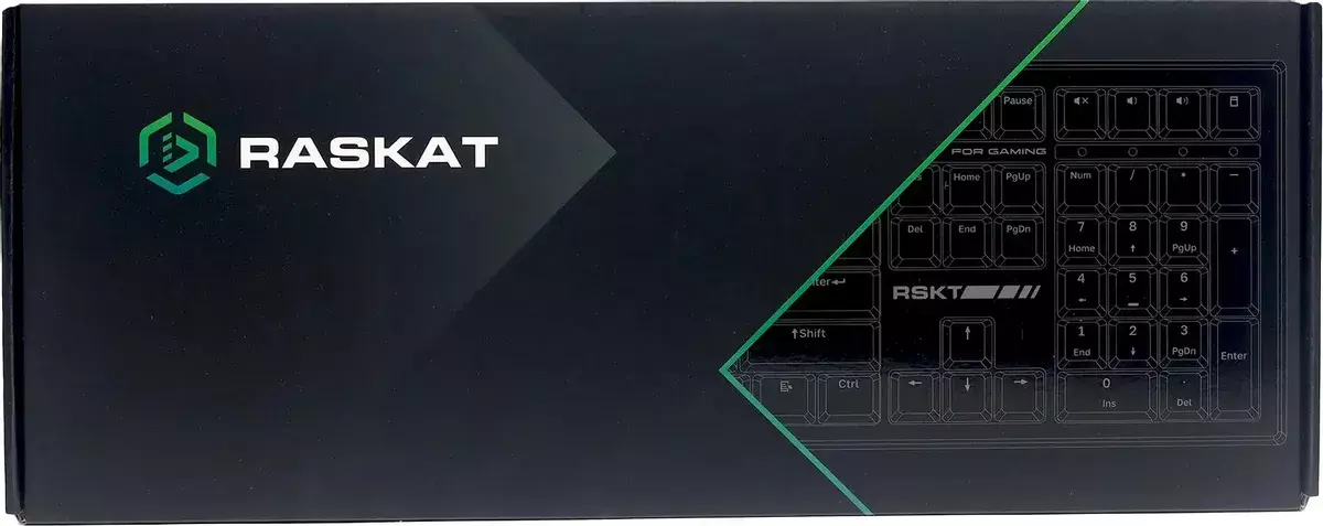 Клавиатура Raskat Клавиатура KM002-GREEN, цвет темно-серый