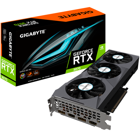 Видеокарта Gigabyte GeForce RTX 3070 8 ΓБ Retail