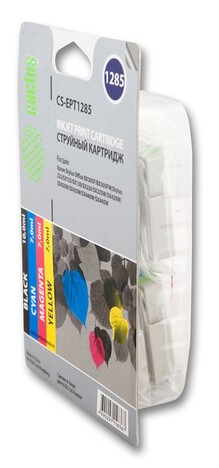 Картридж черный, голубой, пурпурный, желтый Cactus CS-EPT1285