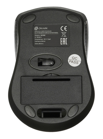 Мышь Oklick Мышь 485MW 997819, цвет черный