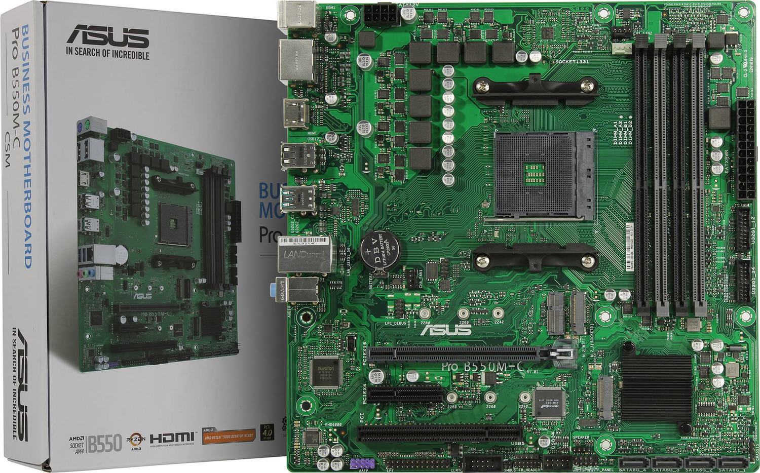 Материнская плата ASUS AMD B550 PRO B550M-C