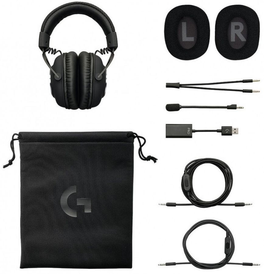 Гарнитура Logitech PRO X Gaming, цвет черный