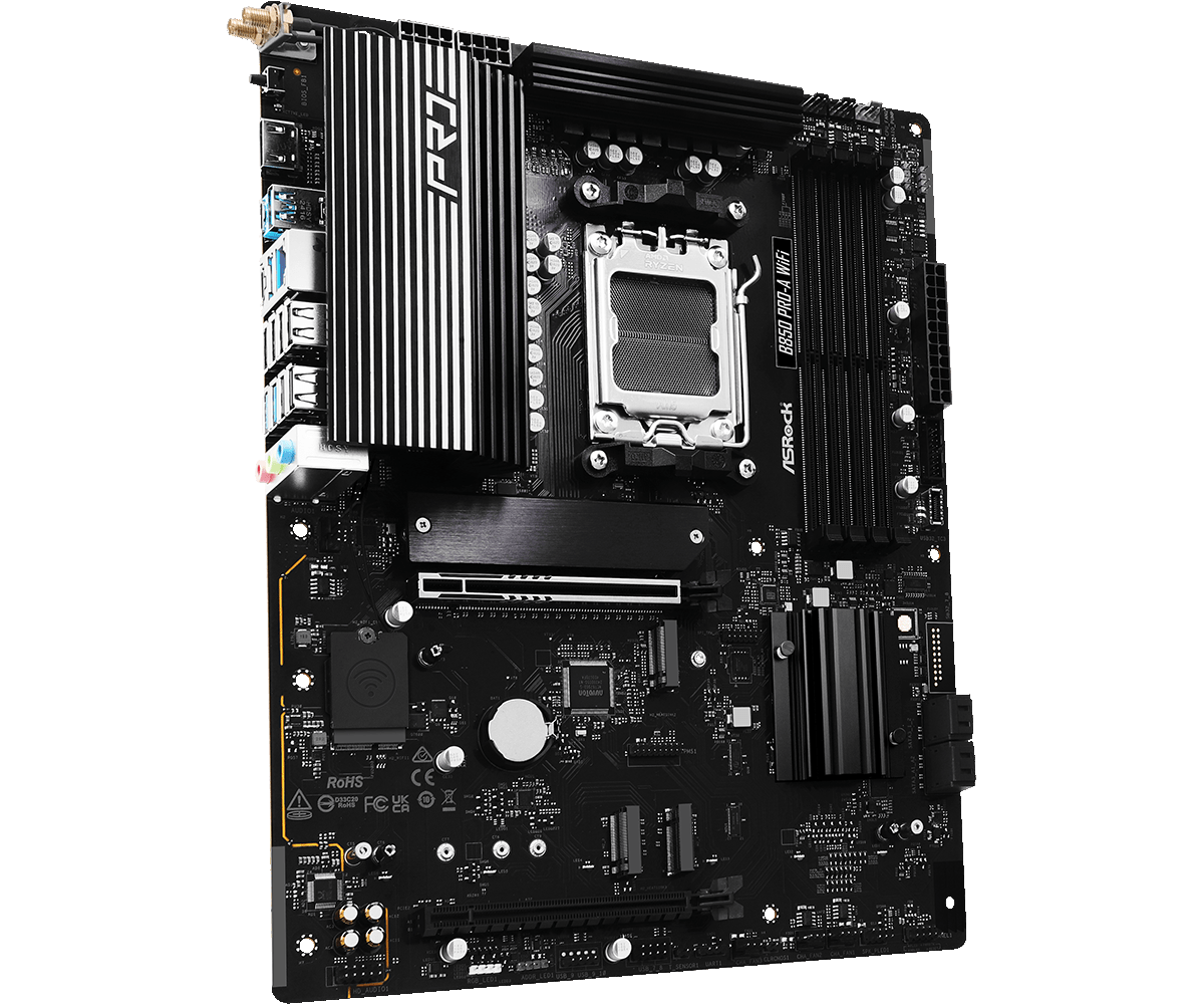 Материнская плата ASRock AM5 AMD B850 B850 PRO-A WIFI