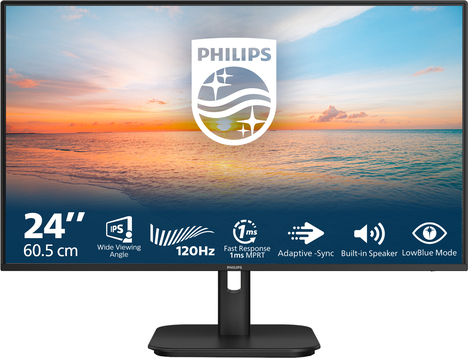 Монитор Philips 24E1N1200A 23.8-inch черный