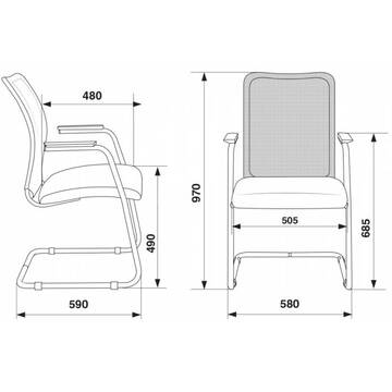 Кресло Бюрократ  CH-599AV