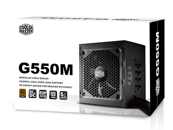 Блок питания Cooler Master Gaming GM G550M