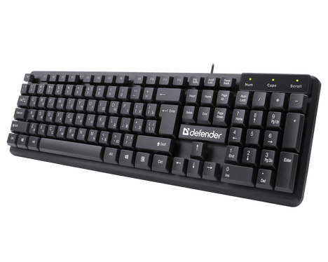 Клавиатура Defender Symbol HB-559 45559, цвет черный