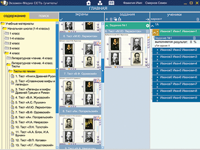 Наглядная начальная школа. Сетевая версия. Тесты. Литературное чтение 1 - 4  классы