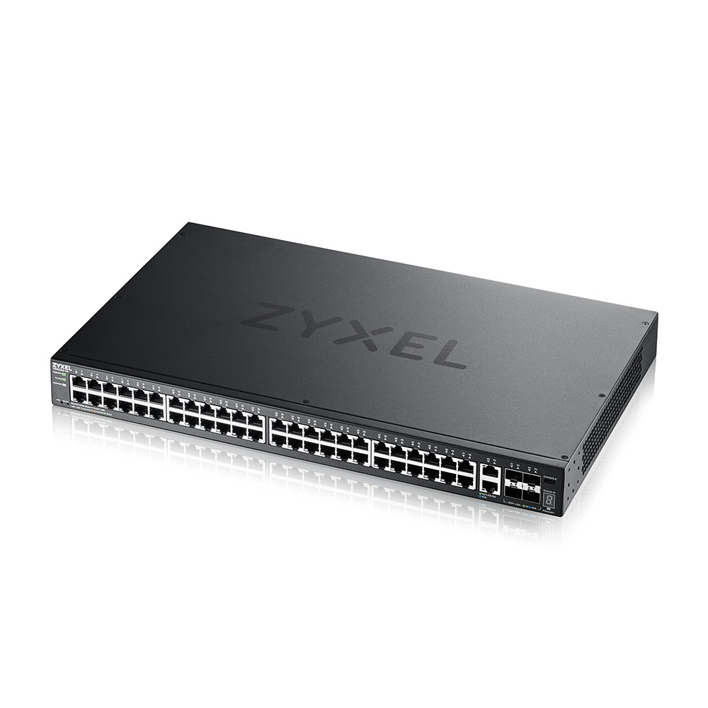 Коммутатор/ Zyxel XGS2220-54 L3 Access switch , rack 19", 48xRJ-45: 1G, 2xRJ-45: 1/2.5/5/10G, 4xSFP+, standalone/cloud management
